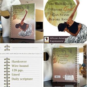 NWT She Who Kneels Before God Can Stand Before Anyone Hardcover Lined Journal